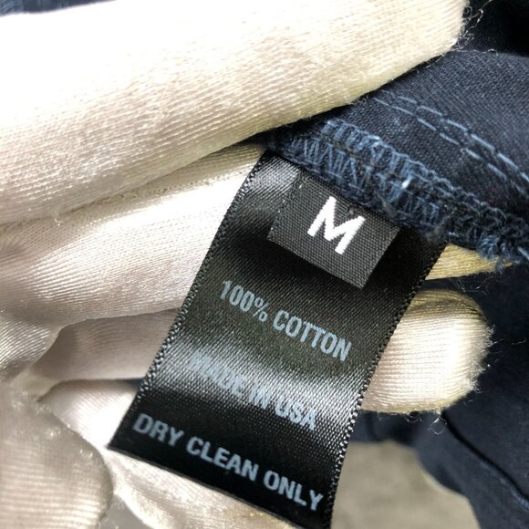 Ron Herman Utility Jacket Womens M Navy Blue Hooded Mixed Media Fleece Cotton - Picture 6 of 11